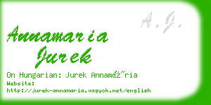 annamaria jurek business card